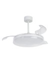 GLASS FAN * PLAFÓN / VENTILADOR 53 CM - BLANCO-TRANSPARENTE